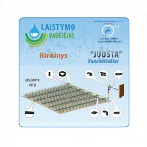 Lašelinio laistymo rinkinys „Juosta“ vandentiekio slėgiui