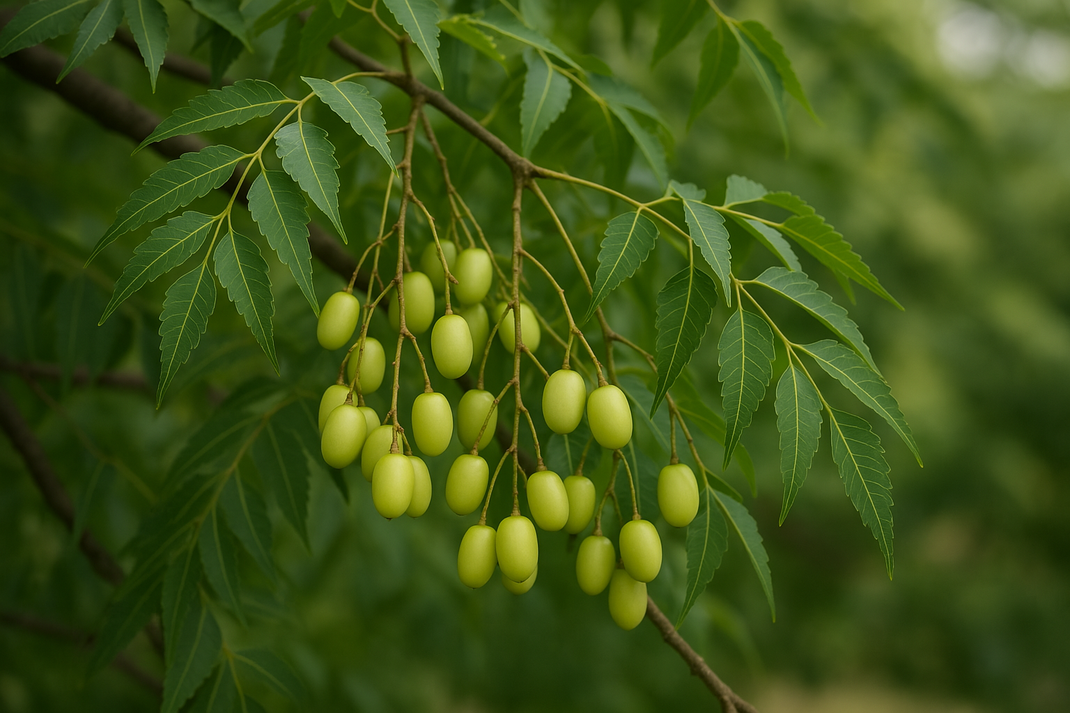 nimbamedžio vaisiai