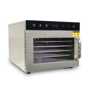 Vaisių džiovyklė Wartmann® WM-2206 DH nerūdijančio plieno, 6 padėklai