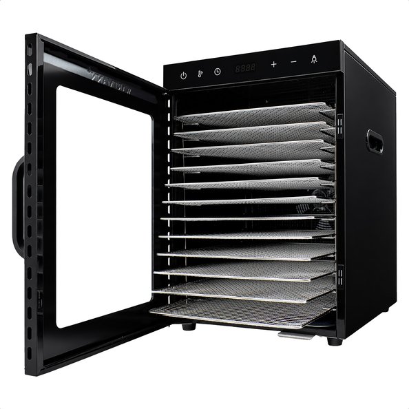 Vaisių džiovyklė Wartmann® WM-2512 DH nerūdijančio plieno, 12 padėklų - Image 11