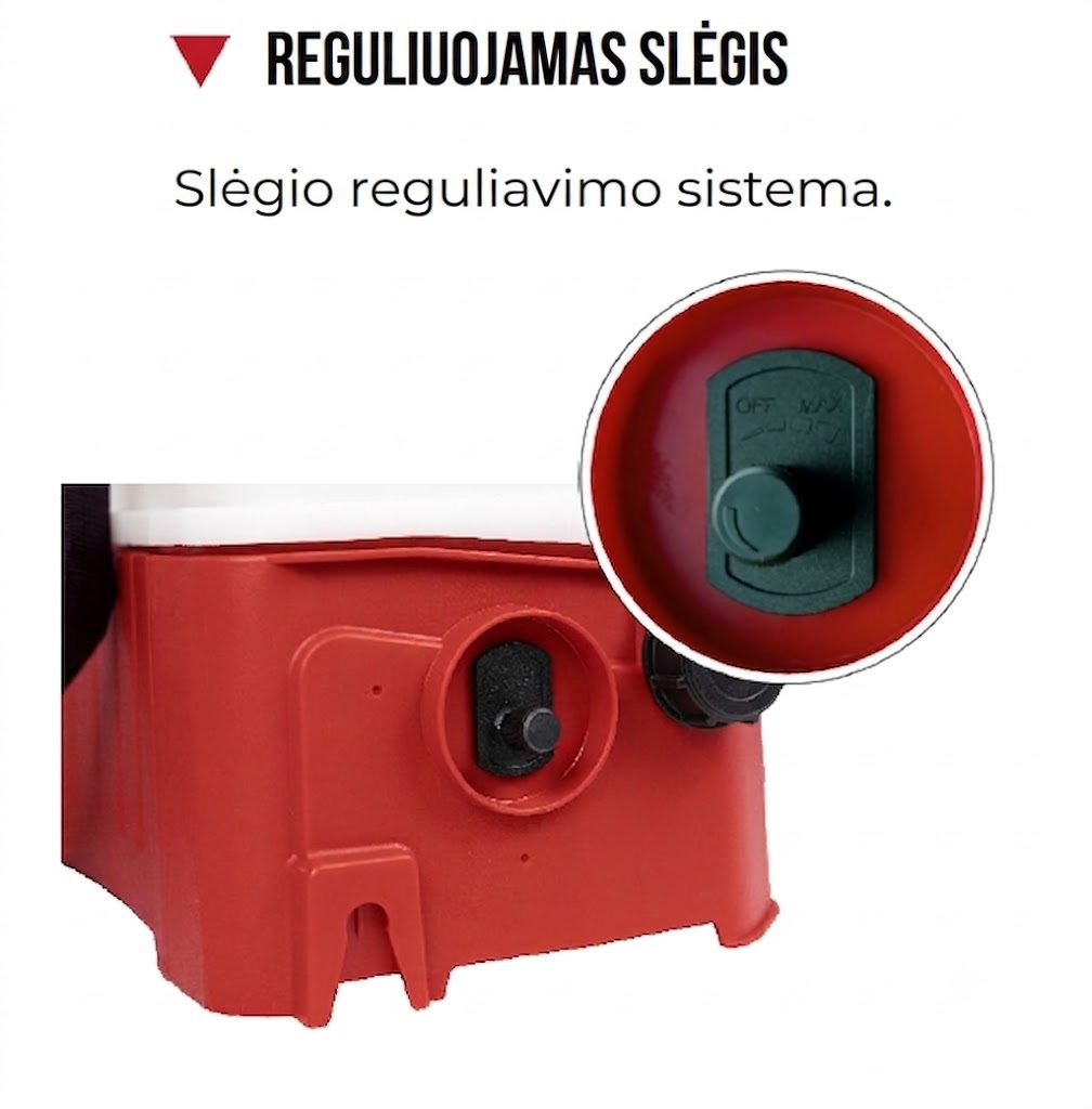 Akumuliatorinis sodo purkštuvas Pulmic Pegasus Lite 15L su ličio baterija + Dovana 100cm prailginimas - Image 2