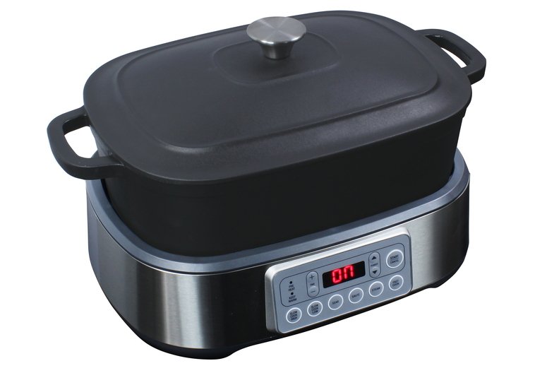 Daugiafunkcinis puodas Wartmann® WM-2401 MC, su ketaus puodu, 5.5 L, juodas - Image 4