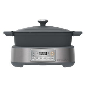 Daugiafunkcinis puodas Wartmann® WM-2401 MC, su ketaus puodu, 5.5 L, juodas